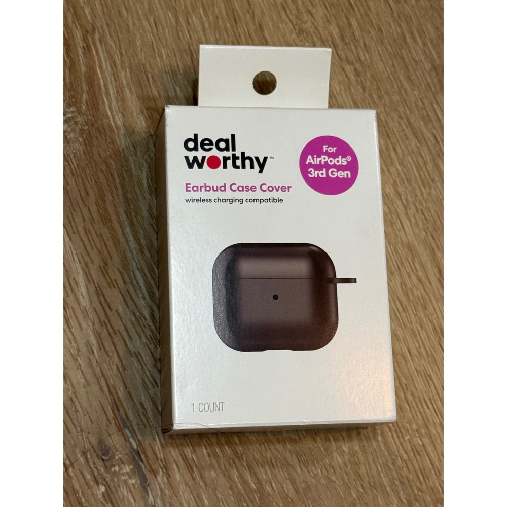 Dealworthy Earbud Case Cover for AirPods 3rd Gen Black